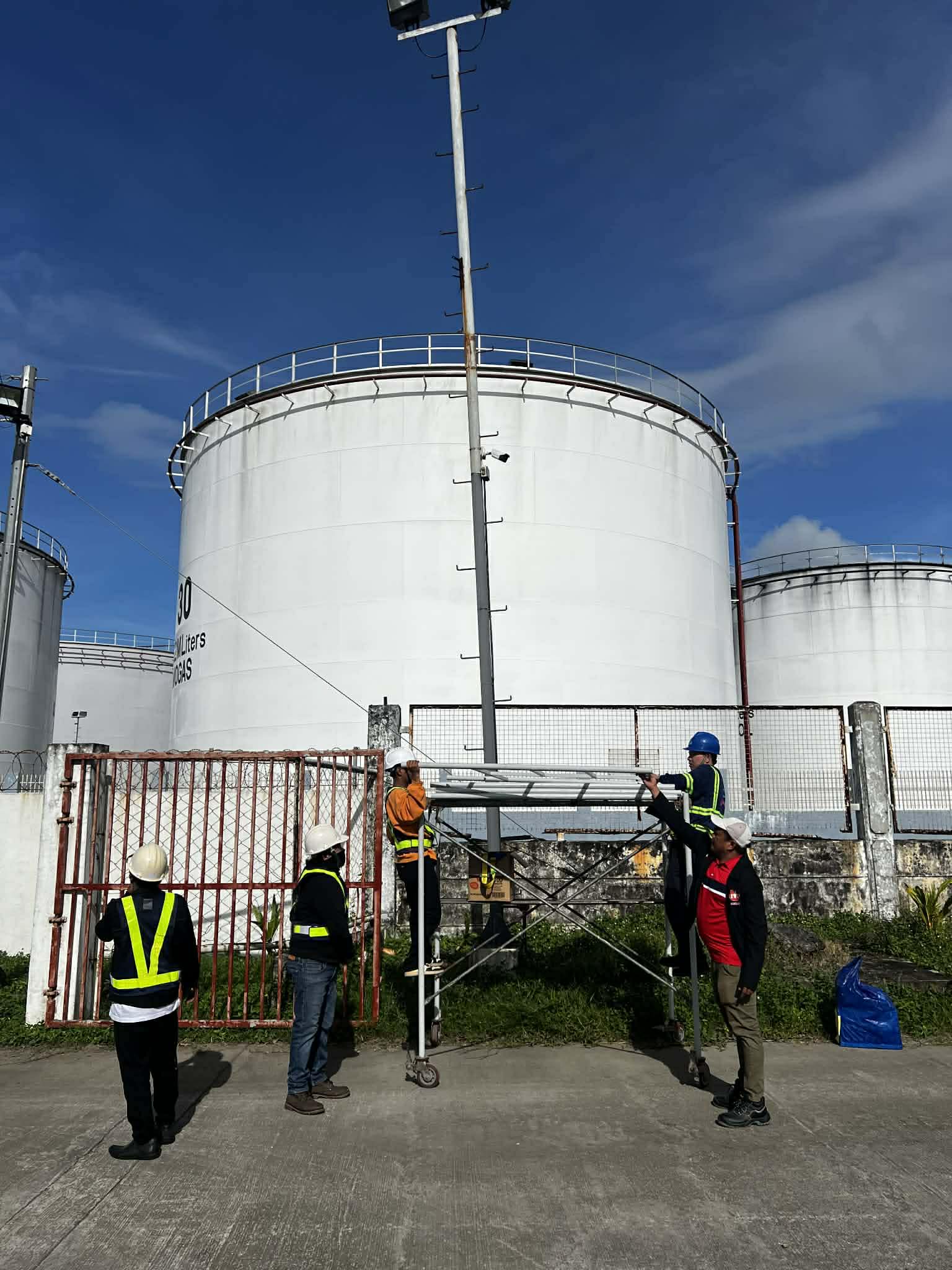Supply & Installation of LED Solar Floodlights in Sariaya, Quezon